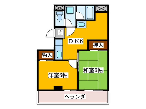 エリトービルの物件間取画像